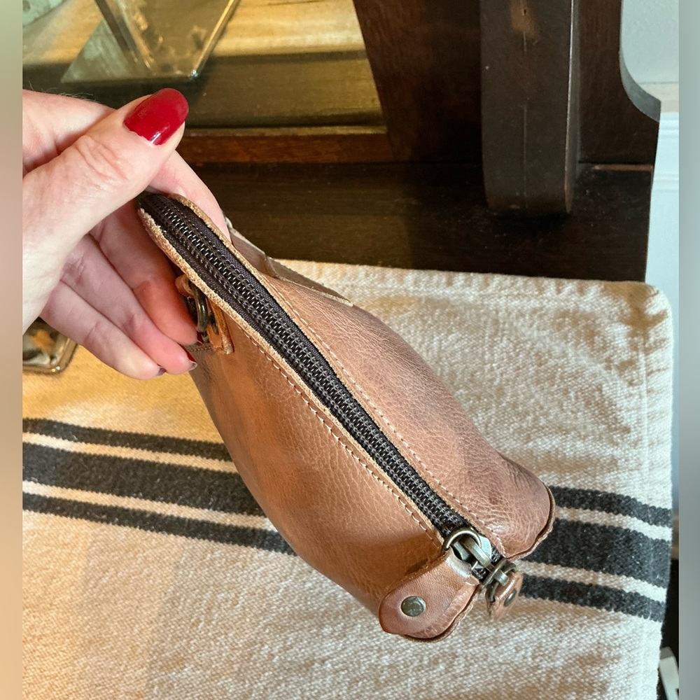 NWOT Bed Stu Leather Ventura Crossbody Bag Tan Rustic Mason Retail $155 - Picture 8 of 14